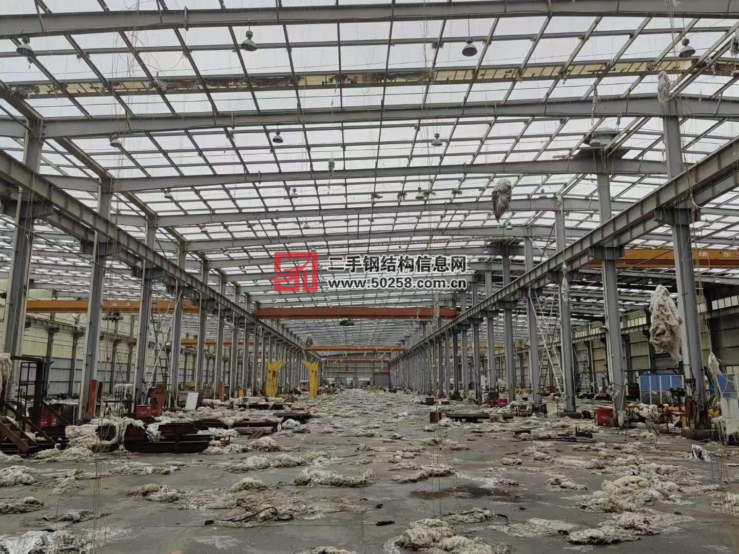桐庐92.6mx210mx11.2m二手钢结构行车房